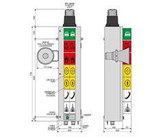 SHIPSET.I-16144 Inelth  8 x ITS-07-ER-230-L-1FL-1S + 1 x Ex. w/ Control unit type ITCU-7, 230V AC ..